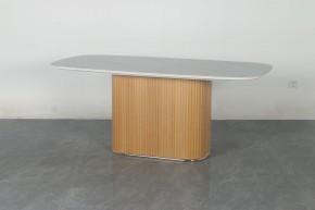 Стол TAMPA 180 цвет БЕЛЫЙ МРАМОР M326, керамика / Каркас OAK, ®DISAUR в Набережных Челнах - naberezhnye-chelny.mebel24.online | фото 10
