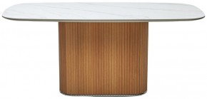 Стол TAMPA 180 цвет БЕЛЫЙ МРАМОР M326, керамика / Каркас OAK, ®DISAUR в Набережных Челнах - naberezhnye-chelny.mebel24.online | фото 9