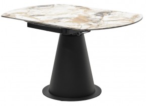 Стол TERAMO 135 GLOSS GRAND JADE SOLID CERAMIC, керамика, поворотн.механизм / Черный каркас, ®DISAUR в Набережных Челнах - naberezhnye-chelny.mebel24.online | фото 10