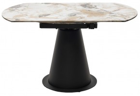 Стол TERAMO 135 GLOSS GRAND JADE SOLID CERAMIC, керамика, поворотн.механизм / Черный каркас, ®DISAUR в Набережных Челнах - naberezhnye-chelny.mebel24.online | фото 16