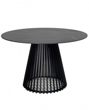 Стол TERNI 120 MATT BLACK MARBLE SOLID CERAMIC Черный мрамор матовый, керамика /Черн.каркас, ®DISAUR в Набережных Челнах - naberezhnye-chelny.mebel24.online | фото 3