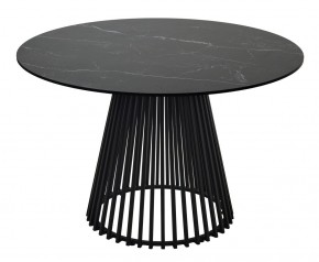 Стол TERNI 120 MATT BLACK MARBLE SOLID CERAMIC Черный мрамор матовый, керамика /Черн.каркас, ®DISAUR в Набережных Челнах - naberezhnye-chelny.mebel24.online | фото 8