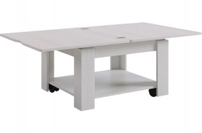 Стол журнальный Адам-1 (белый рамух) в Набережных Челнах - naberezhnye-chelny.mebel24.online | фото 4