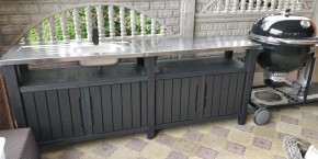 Столик для барбекю 415 Л (Unity Chef 415 L) графит в Набережных Челнах - naberezhnye-chelny.mebel24.online | фото 1
