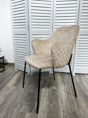 Стул AMARETTO VBP206 античный светло-бежевый, велюр без пальчикового эффекта /черный каркас, М-City в Набережных Челнах - naberezhnye-chelny.mebel24.online | фото 7