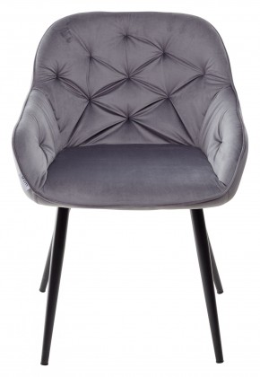 Стул BREEZE BLUVEL-14 GREY, велюр / черный каркас М-City в Набережных Челнах - naberezhnye-chelny.mebel24.online | фото 5