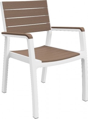 Стул c подлокотниками Гармония (Harmony armchair) белый-капучино в Набережных Челнах - naberezhnye-chelny.mebel24.online | фото 2
