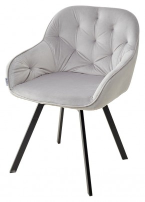 Стул GALE 360 град. поворот. BLUVEL-03 LIGHT GREY, велюр/ черный каркас, М-City в Набережных Челнах - naberezhnye-chelny.mebel24.online | фото 1