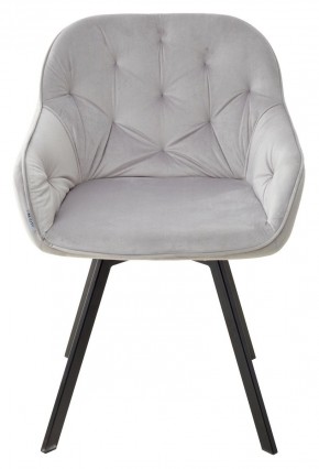 Стул GALE 360 град. поворот. BLUVEL-03 LIGHT GREY, велюр/ черный каркас, М-City в Набережных Челнах - naberezhnye-chelny.mebel24.online | фото 3