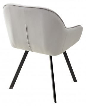 Стул GALE 360 град. поворот. BLUVEL-03 LIGHT GREY, велюр/ черный каркас, М-City в Набережных Челнах - naberezhnye-chelny.mebel24.online | фото 4