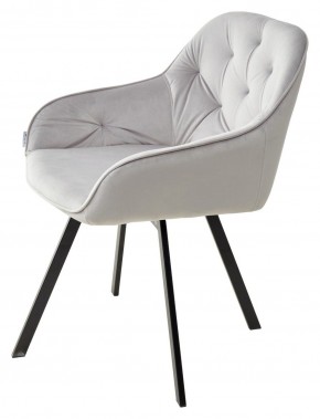 Стул GALE 360 град. поворот. BLUVEL-03 LIGHT GREY, велюр/ черный каркас, М-City в Набережных Челнах - naberezhnye-chelny.mebel24.online | фото 5