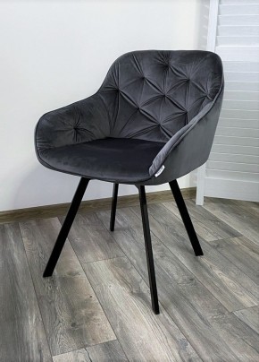 Стул GALE 360 град. поворот. BLUVEL-14 GREY, велюр/ черный каркас, М-City в Набережных Челнах - naberezhnye-chelny.mebel24.online | фото 6