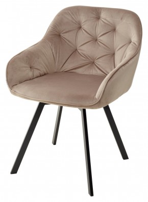 Стул GALE 360 град. поворот. BLUVEL-40 BEIGE, велюр/ черный каркас, М-City в Набережных Челнах - naberezhnye-chelny.mebel24.online | фото 1