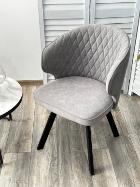 Стул SKAT 360 град. поворот. B22 Серый, велюр / черный каркас, М-City в Набережных Челнах - naberezhnye-chelny.mebel24.online | фото 3
