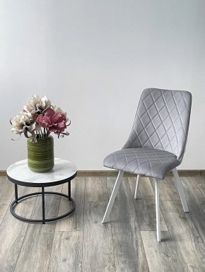 Стул TYCOON BLUVEL-03 LIGHT GREY / белый каркас М-City в Набережных Челнах - naberezhnye-chelny.mebel24.online | фото 2