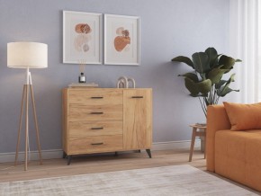 СВЕТЛАНА LOFT Комод-тумба  (дуб золотой) в Набережных Челнах - naberezhnye-chelny.mebel24.online | фото 3