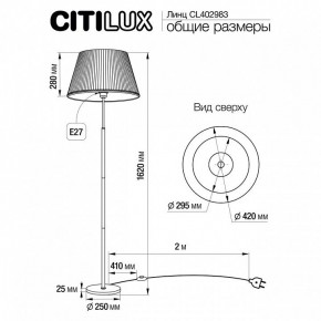 Торшер Citilux Линц CL402983 в Набережных Челнах - naberezhnye-chelny.mebel24.online | фото 4