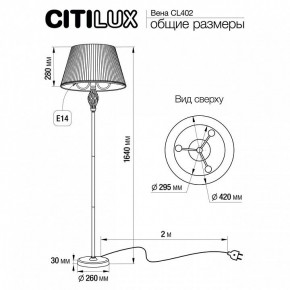 Торшер Citilux Вена CL402923 в Набережных Челнах - naberezhnye-chelny.mebel24.online | фото 6