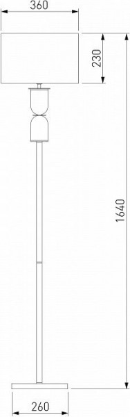 Торшер Eurosvet Caprera 01154/1 латунь в Набережных Челнах - naberezhnye-chelny.mebel24.online | фото 3