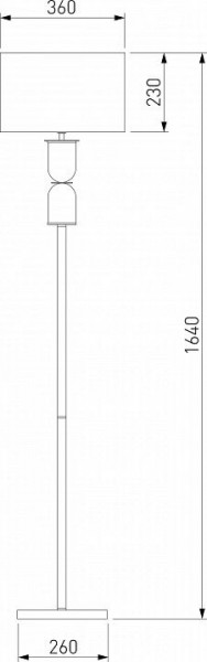Торшер Eurosvet Caprera 01154/1 никель в Набережных Челнах - naberezhnye-chelny.mebel24.online | фото 2