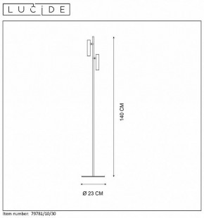 Торшер Lucide Philon 79781/10/30 в Набережных Челнах - naberezhnye-chelny.mebel24.online | фото 4