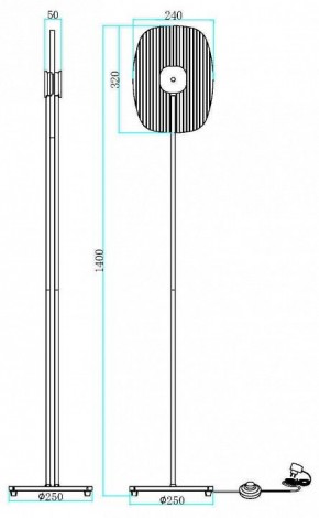 Торшер Maytoni Eclipse MOD152FL-L1BK в Набережных Челнах - naberezhnye-chelny.mebel24.online | фото 2