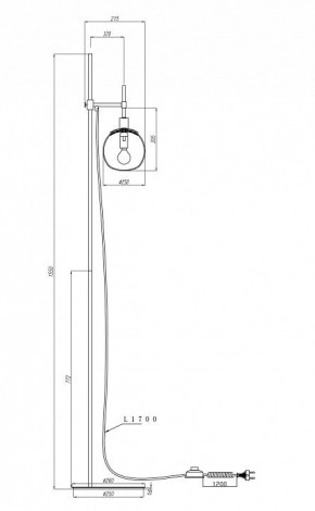 Торшер Maytoni Erich MOD221-FL-01-N в Набережных Челнах - naberezhnye-chelny.mebel24.online | фото 3