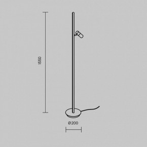 Торшер Maytoni Thin MOD395FL-L28BS3K в Набережных Челнах - naberezhnye-chelny.mebel24.online | фото 4