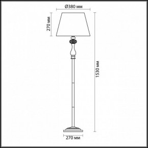 Торшер Odeon Light Gaellori 3393/1F в Набережных Челнах - naberezhnye-chelny.mebel24.online | фото 3