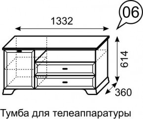 Тумба для телеаппаратуры Венеция 6 бодега в Набережных Челнах - naberezhnye-chelny.mebel24.online | фото 3