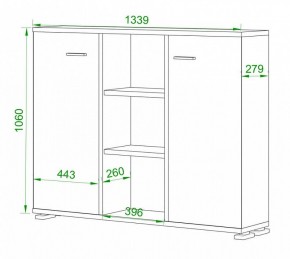 Тумба комбинированная Домино ПУ-60-3 в Набережных Челнах - naberezhnye-chelny.mebel24.online | фото 2