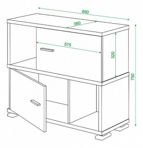 Тумба комбинированная Домино СБ-30/2 в Набережных Челнах - naberezhnye-chelny.mebel24.online | фото 3