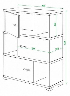 Тумба комбинированная Домино СБ-30/3 в Набережных Челнах - naberezhnye-chelny.mebel24.online | фото 2