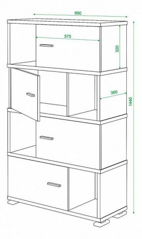 Тумба комбинированная Домино СБ-30/4 в Набережных Челнах - naberezhnye-chelny.mebel24.online | фото 2