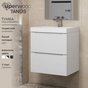 Тумба под раковину Uperwood Tanos 100 см, подвесная, белая матовая в Набережных Челнах - naberezhnye-chelny.mebel24.online | фото 4