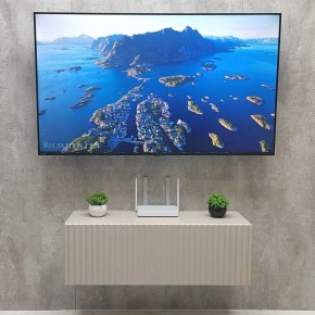 Тумба подвесная под ТВ LINES MTV3-MA 900 Бежевый (Леда-М 10.1.5) в Набережных Челнах - naberezhnye-chelny.mebel24.online | фото 3