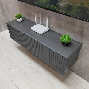 Тумба подвесная под ТВ LINES MTV4-MA 1150 Темно-серый (Графит-M 10.1.25) в Набережных Челнах - naberezhnye-chelny.mebel24.online | фото 2