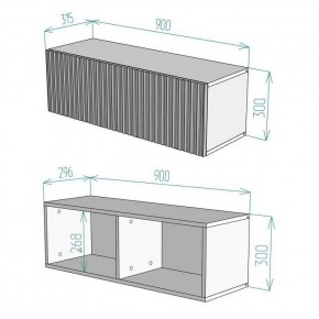 Тумба подвесная под ТВ LINES MTV4-MA 1150 Темно-серый (Графит-M 10.1.25) в Набережных Челнах - naberezhnye-chelny.mebel24.online | фото 4