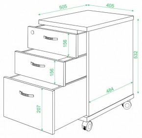 Тумбочка Домино ТС-2 в Набережных Челнах - naberezhnye-chelny.mebel24.online | фото 2