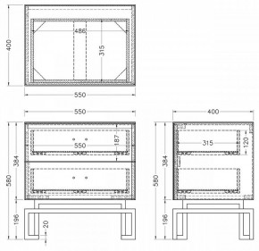 Тумбочка KFG085-NI в Набережных Челнах - naberezhnye-chelny.mebel24.online | фото 5