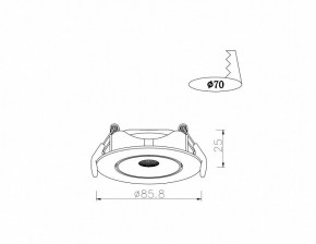 Встраиваемый светильник Arte Lamp Kaus A4761PL-1WH в Набережных Челнах - naberezhnye-chelny.mebel24.online | фото 3